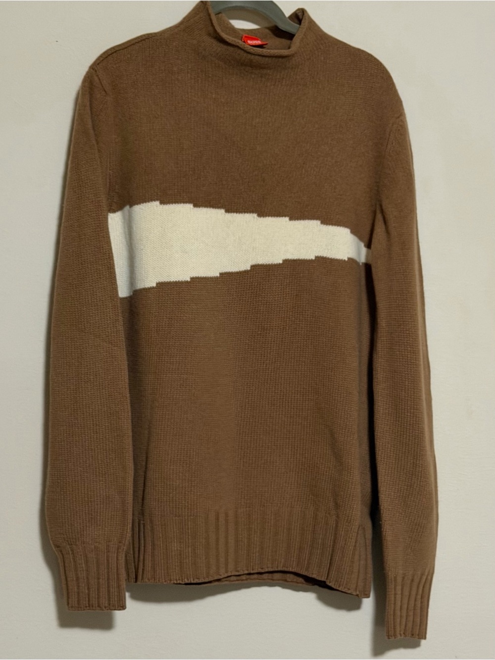 Vintage Hugo Boss Brown Mock Neck Sweater